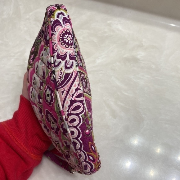 Vera Bradley Very Berry Wristlet Paisley Pink Wallet Clutch - Picture 11 of 12